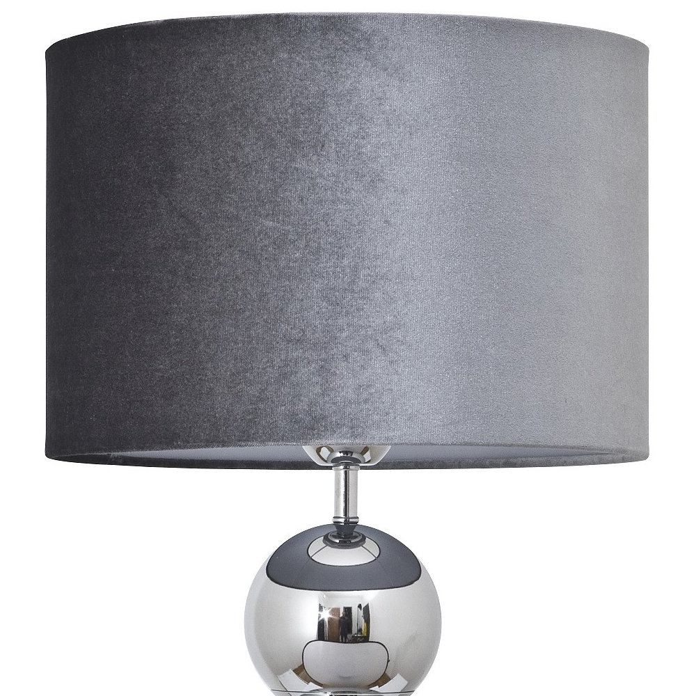 Настольная лампа с основанием в виде металлических сфер Balance Table Lamp Chrome