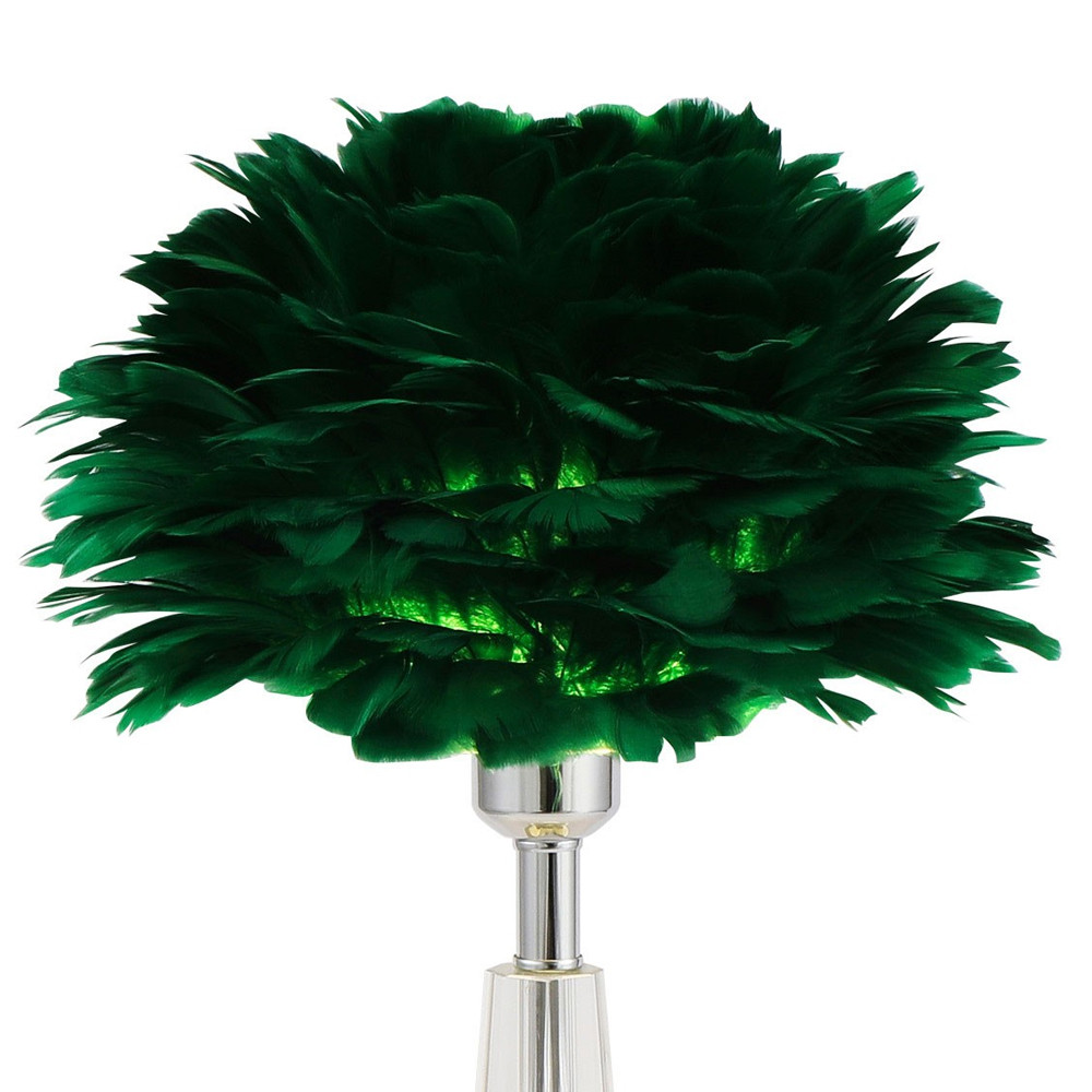 Настольная лампа с перьями Plumage Green Table Lamp