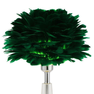 Настольная лампа с перьями Plumage Green Table Lamp