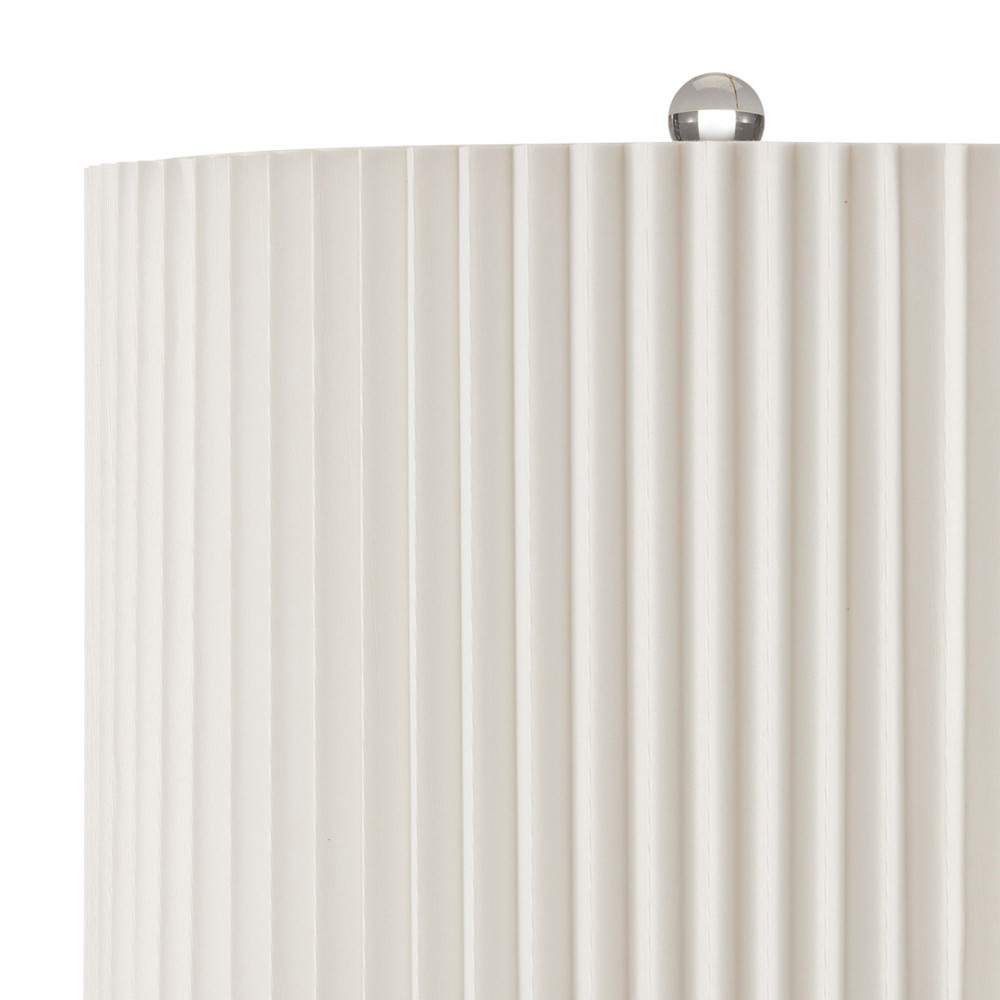 Настольная лампа с плиссированным цилиндрическим абажуром Tightened Waist