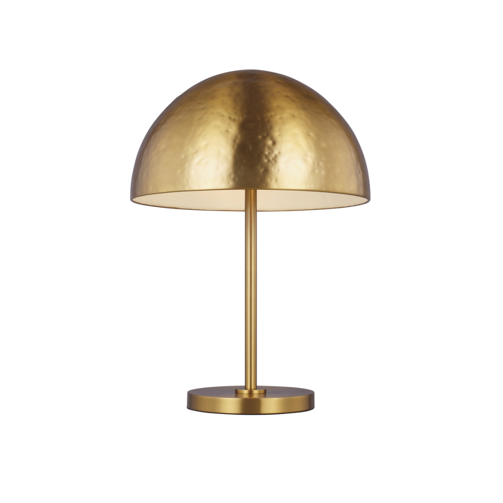 Настольная лампа с полусферическим абажуром золотого цвета Generation Lighting