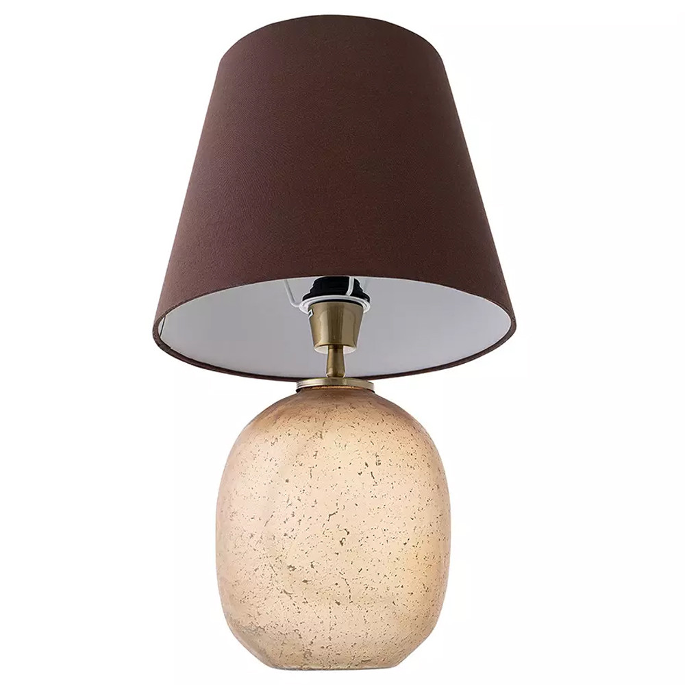 Настольная лампа с тканевым абажуром на овальном основании Lampshade on Oval Base