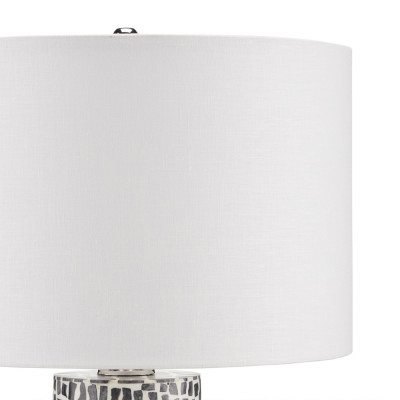 Настольная лампа с узором вдоль колоннообразного основания Scenic Surface