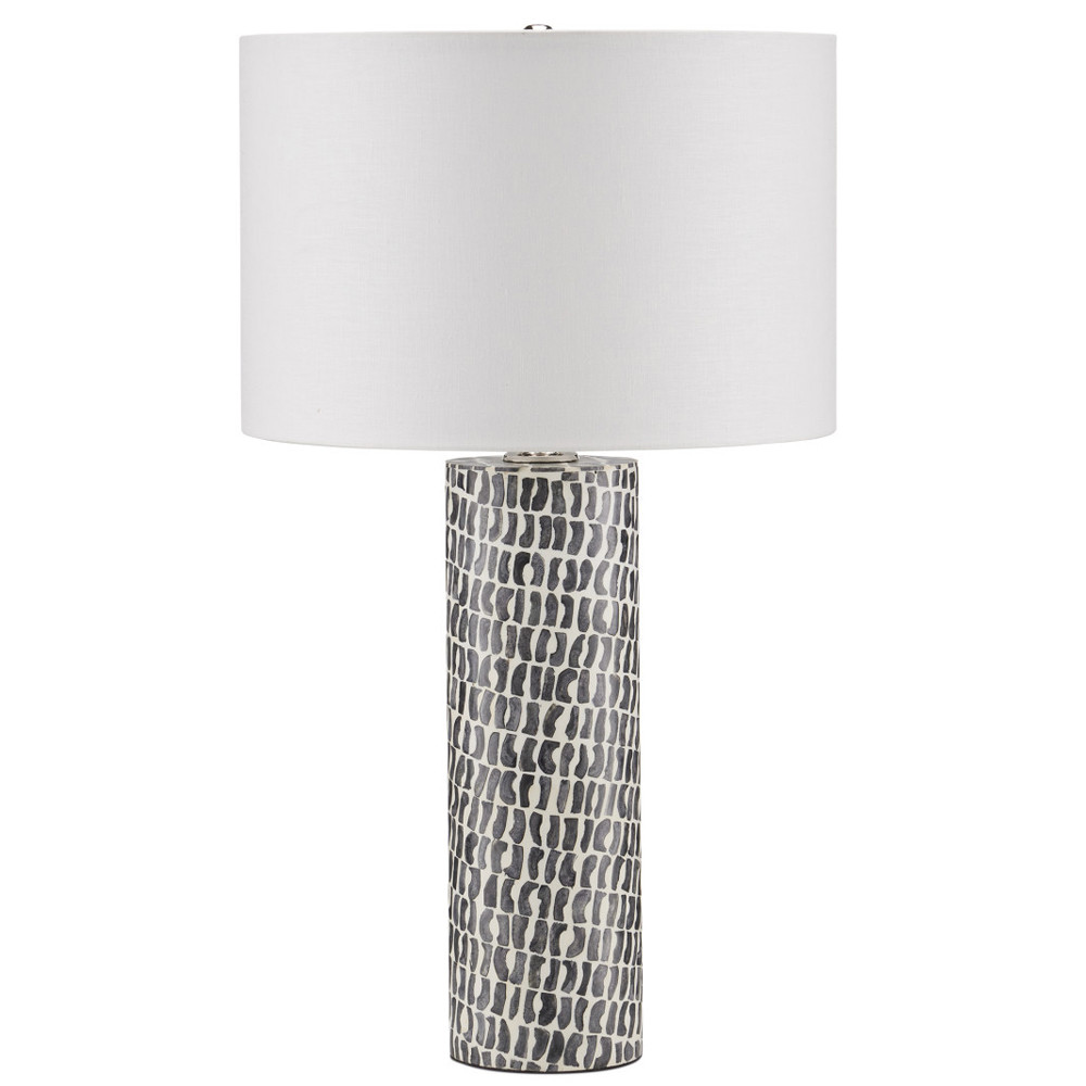 Настольная лампа с узором вдоль колоннообразного основания Scenic Surface