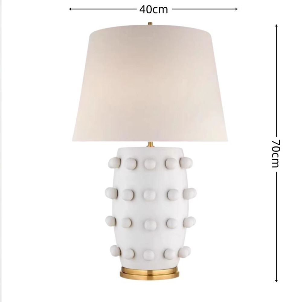 Настольная лампа с фактурным керамическим каркасом Eastern Bank