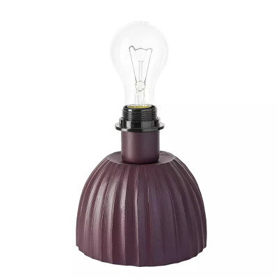 Настольная лампа с фактурным основанием и бежевым тканевым абажуром Modern Textured Table Lamp