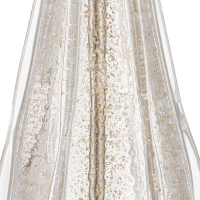 Настольная лампа с фактурным стеклянным корпусом Pommel