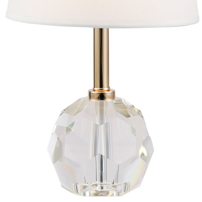Настольная лампа с хрустальным основанием Manlio Round Crystal Lampshade Table Lamp