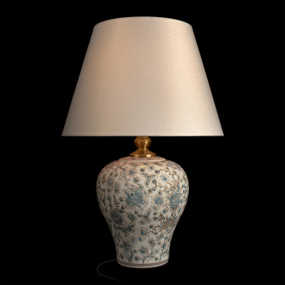 Настольная лампа с цветочной росписью Lamp Flower Painting