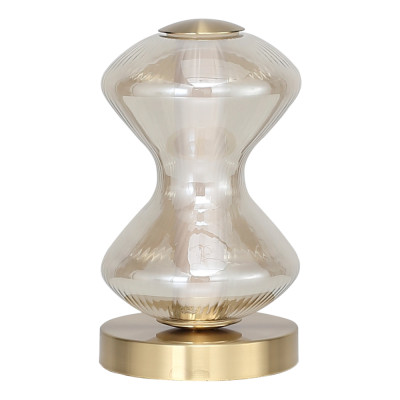 Настольная лампа светодиодная с волнообразным стеклянным плафоном Amphora of Light