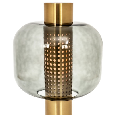 Настольная лампа со стеклянным плафоном Elario Metal Glass Table Lamp