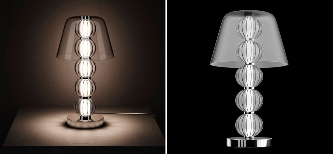 Настольная лампа со стеклянными шарами Balls Lamp