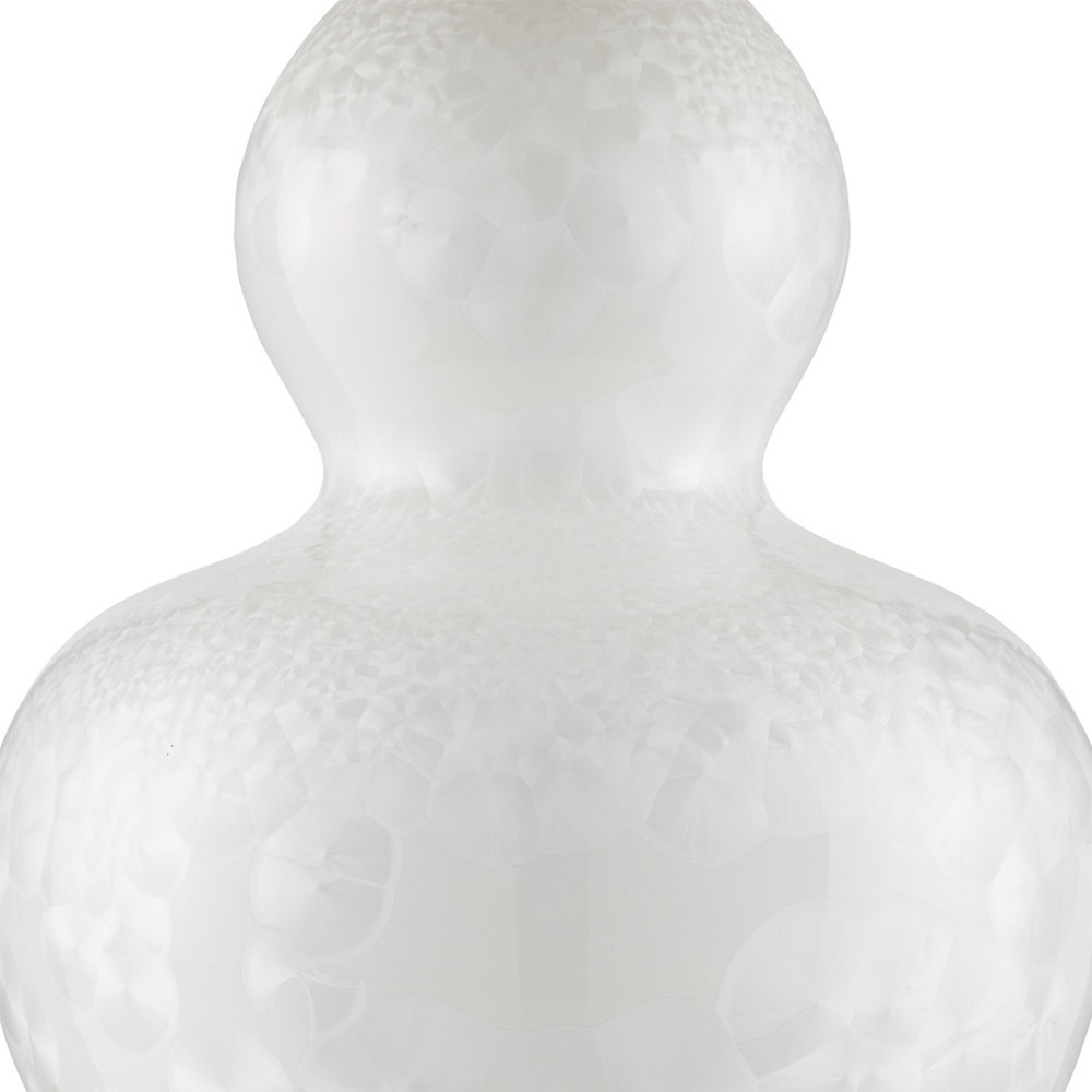 Настольная лампа фарфоровая с плиссированным конусовидным абажуром White Glaze