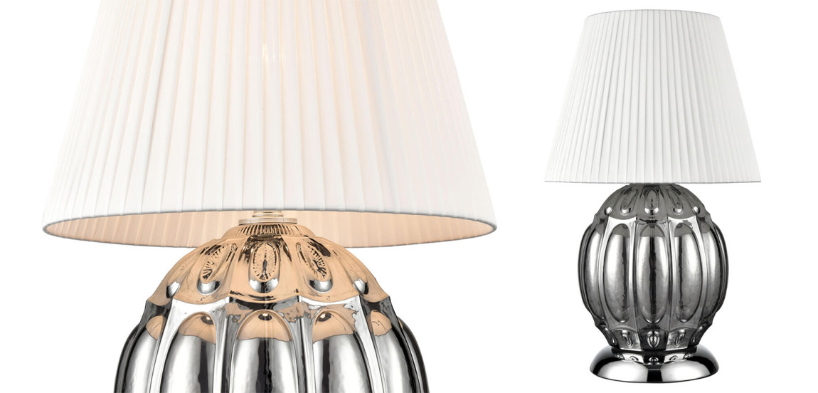 Настольная лампа ХРОМ Hailey Chrome Table Lamp