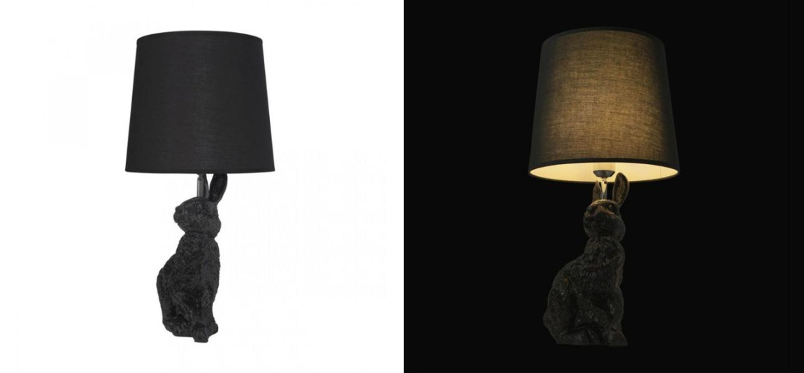 Настольная лампа Черный заяц Moooi Black Rabbit
