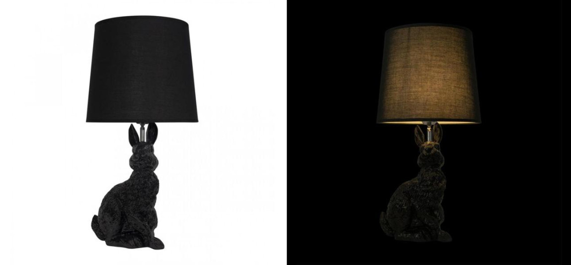 Настольная лампа Черный заяц Moooi Black Rabbit