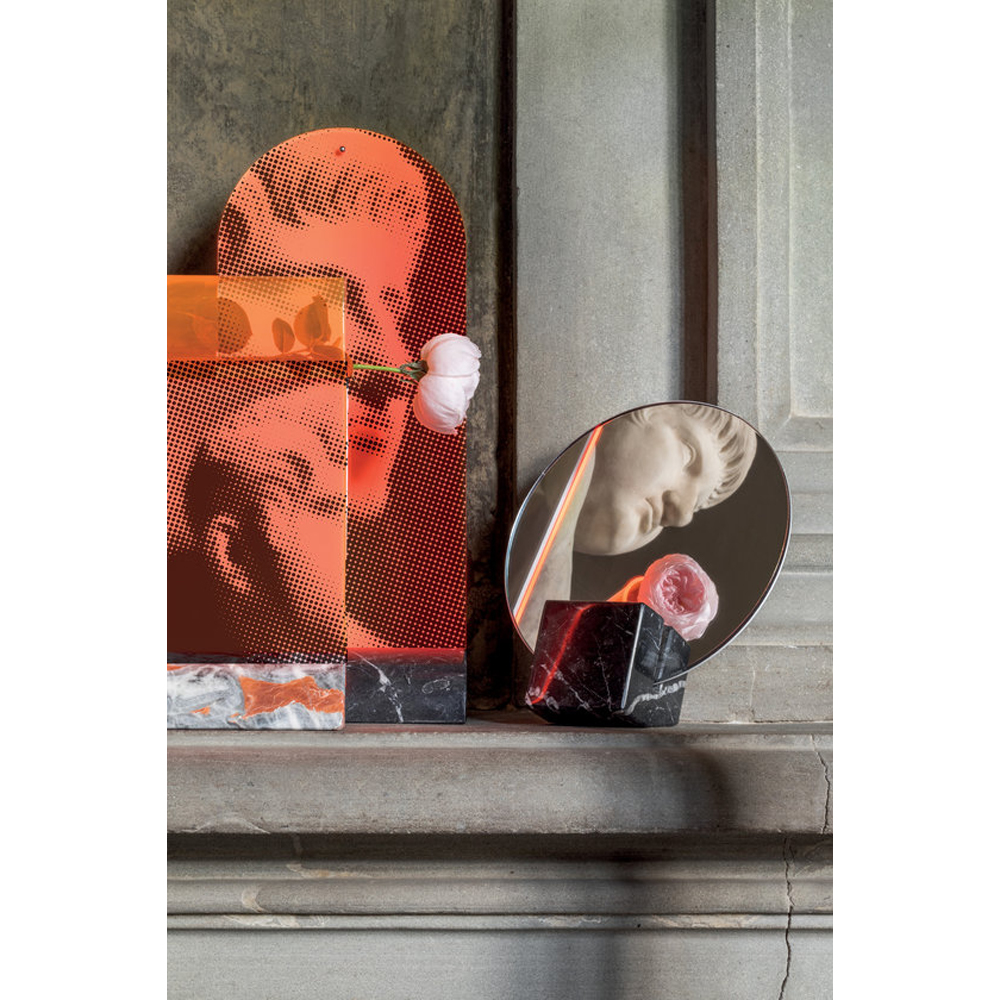 Настольное дизайнерское зеркало Poltronova Spera Mirror Photo Holder