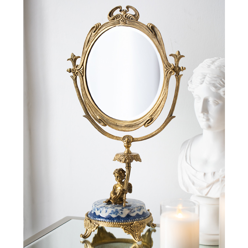 Настольное зеркало в бронзовой рамке Eden Garden