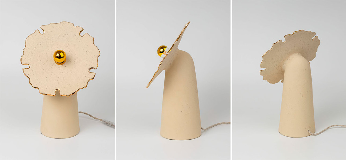 Настольные лампы FLOW gold