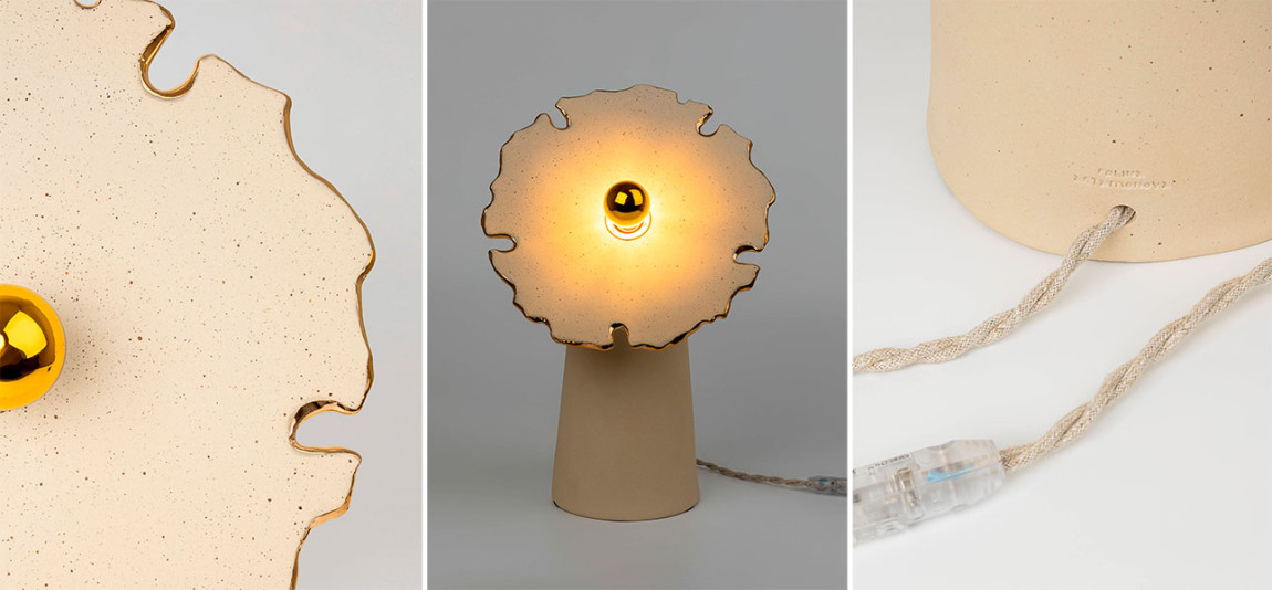 Настольные лампы FLOW gold