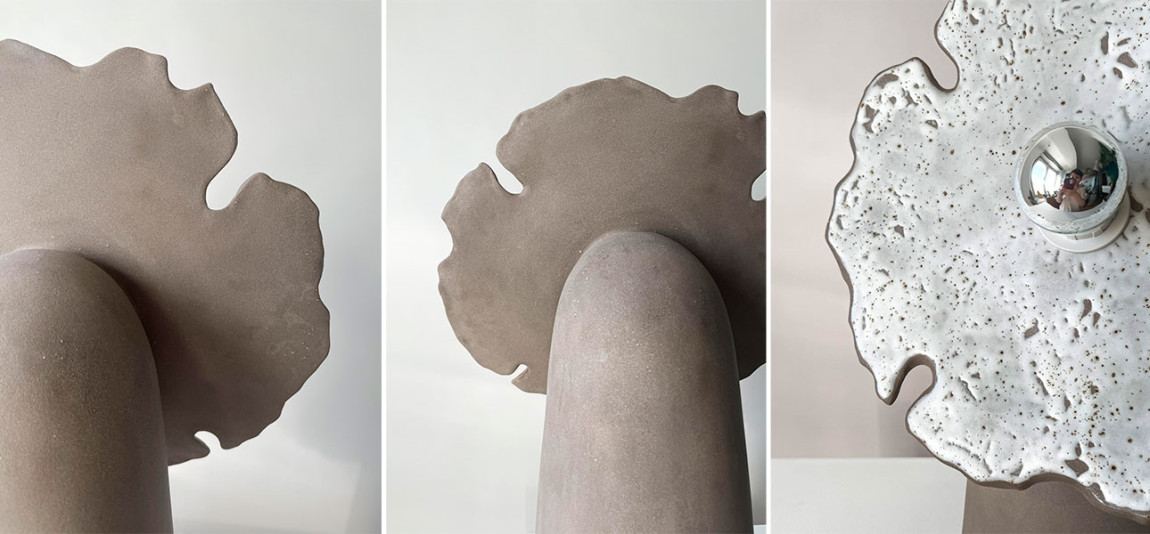 Настольные лампы FLOW medium (антрацит)