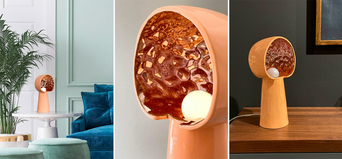 Настольные лампы KENI big (лососёвый)