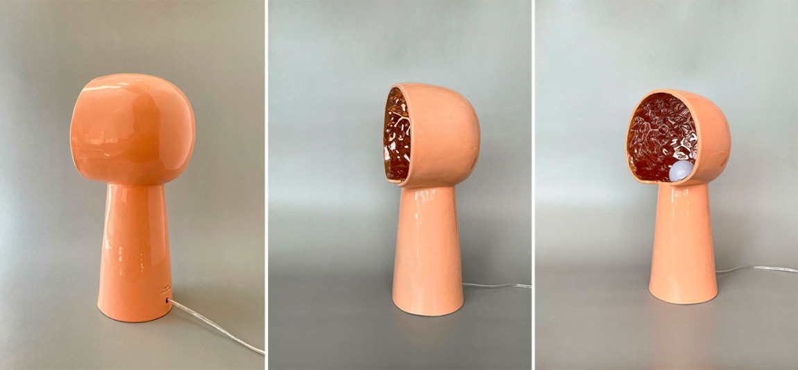 Настольные лампы KENI big (лососёвый)