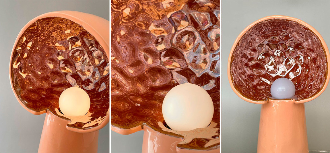 Настольные лампы KENI big (лососёвый)