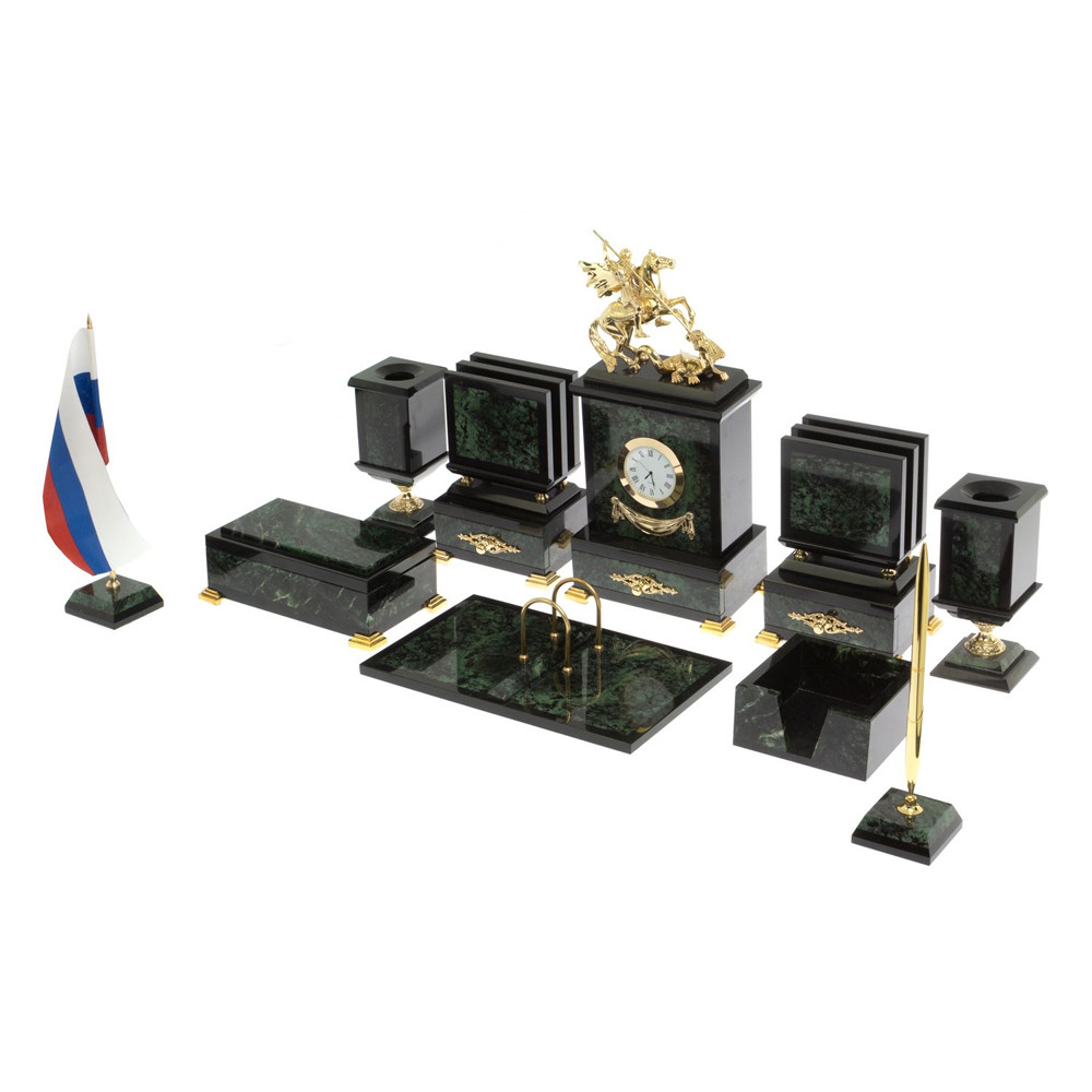 Настольный письменный набор из нефрита в подарочной коробке Victorious