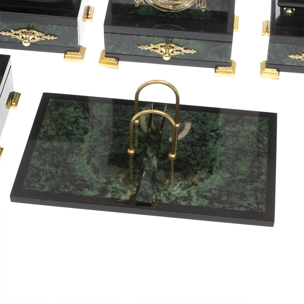 Настольный письменный набор из нефрита в подарочной коробке Victorious