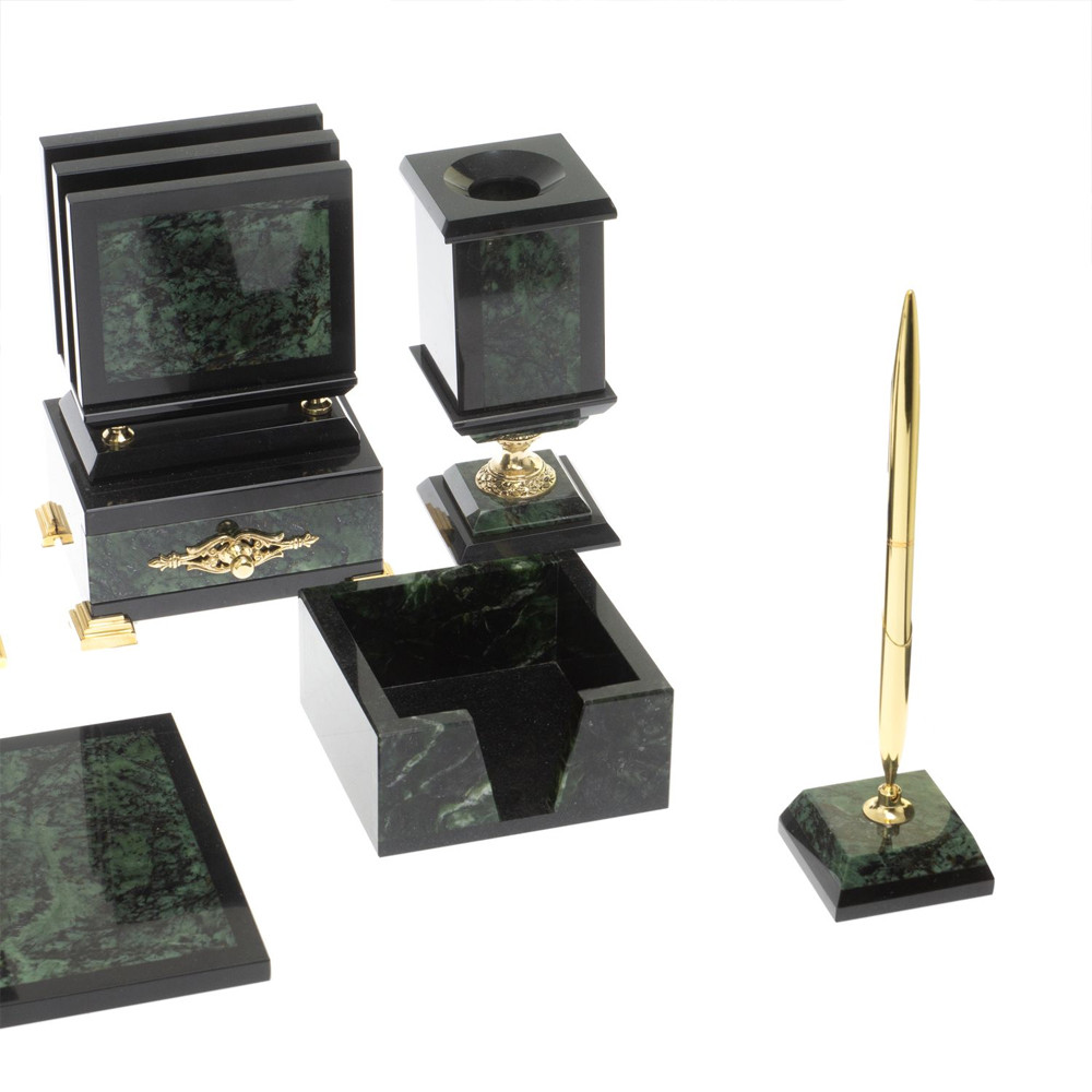 Настольный письменный набор из нефрита в подарочной коробке Victorious