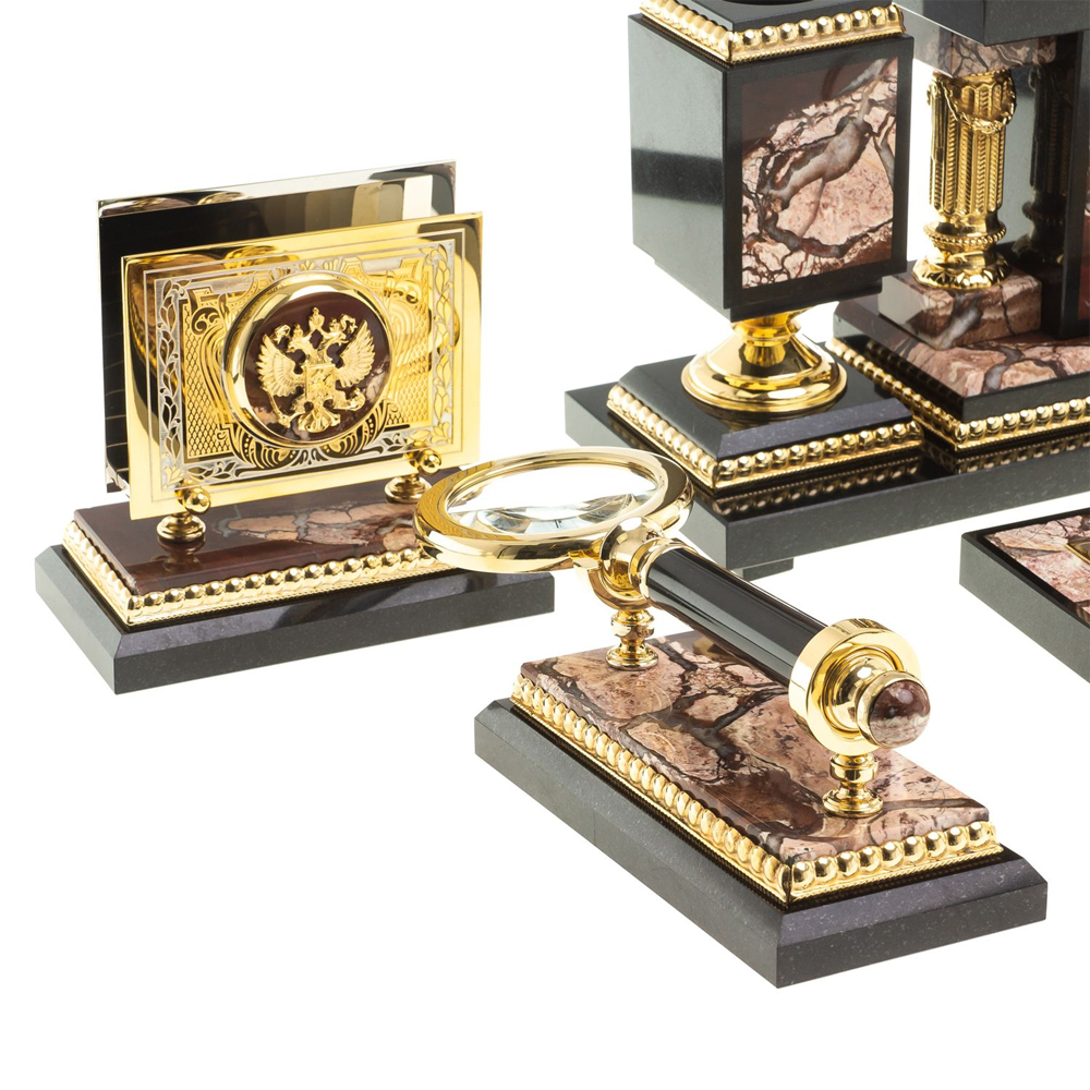 Настольный письменный набор из яшмы Manager Organizer