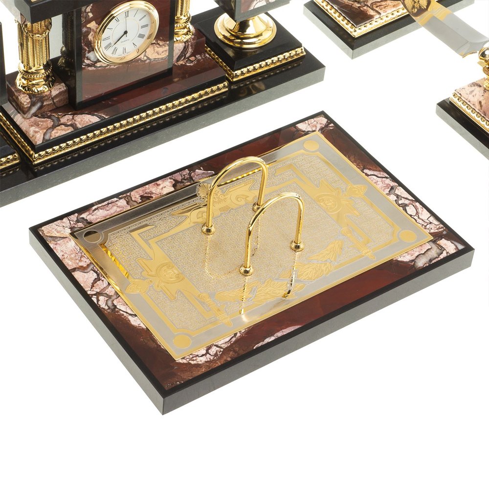 Настольный письменный набор из яшмы Manager Organizer