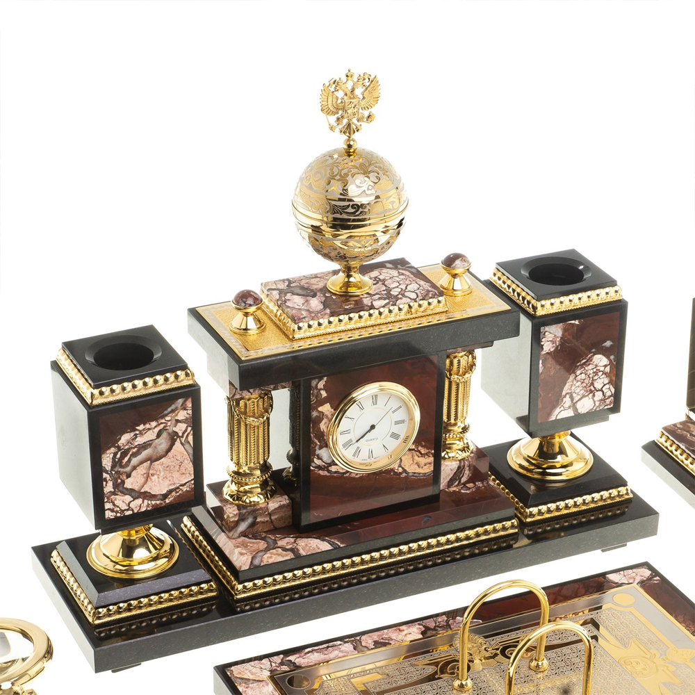 Настольный письменный набор из яшмы Manager Organizer