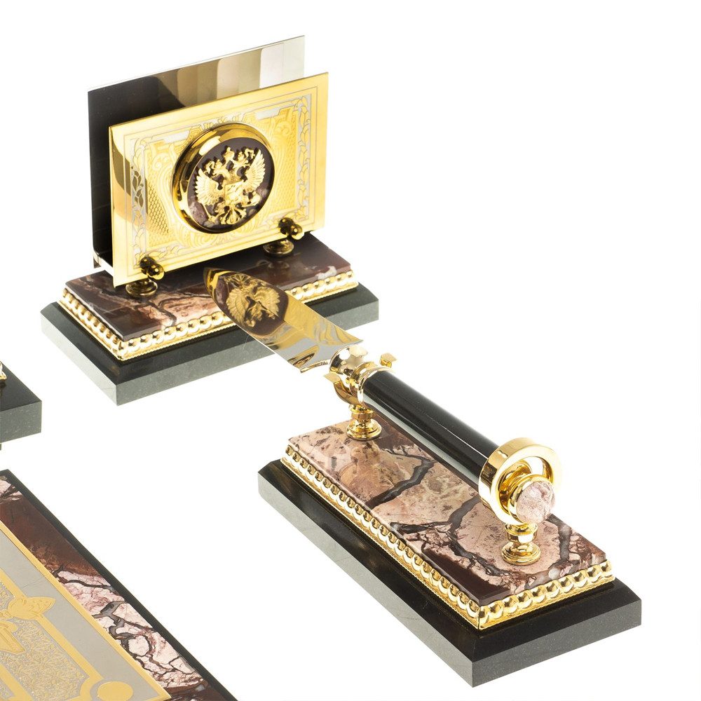 Настольный письменный набор из яшмы Manager Organizer