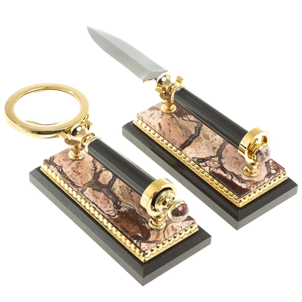 Настольный письменный набор из яшмы Manager Organizer