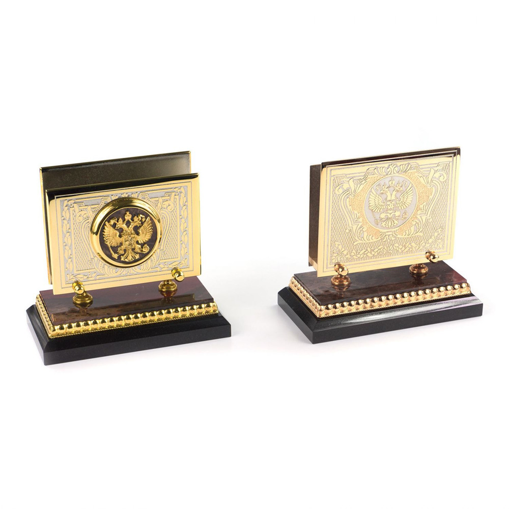 Настольный письменный набор из яшмы и долерита с декором Двуглавый орел Manager Organizer