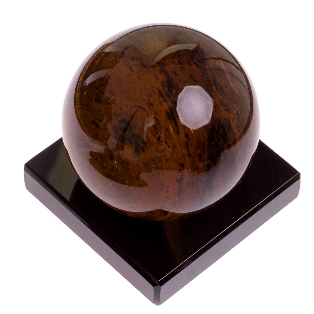 Настольный письменный набор с часами из природного камня обсидиана Royal Set