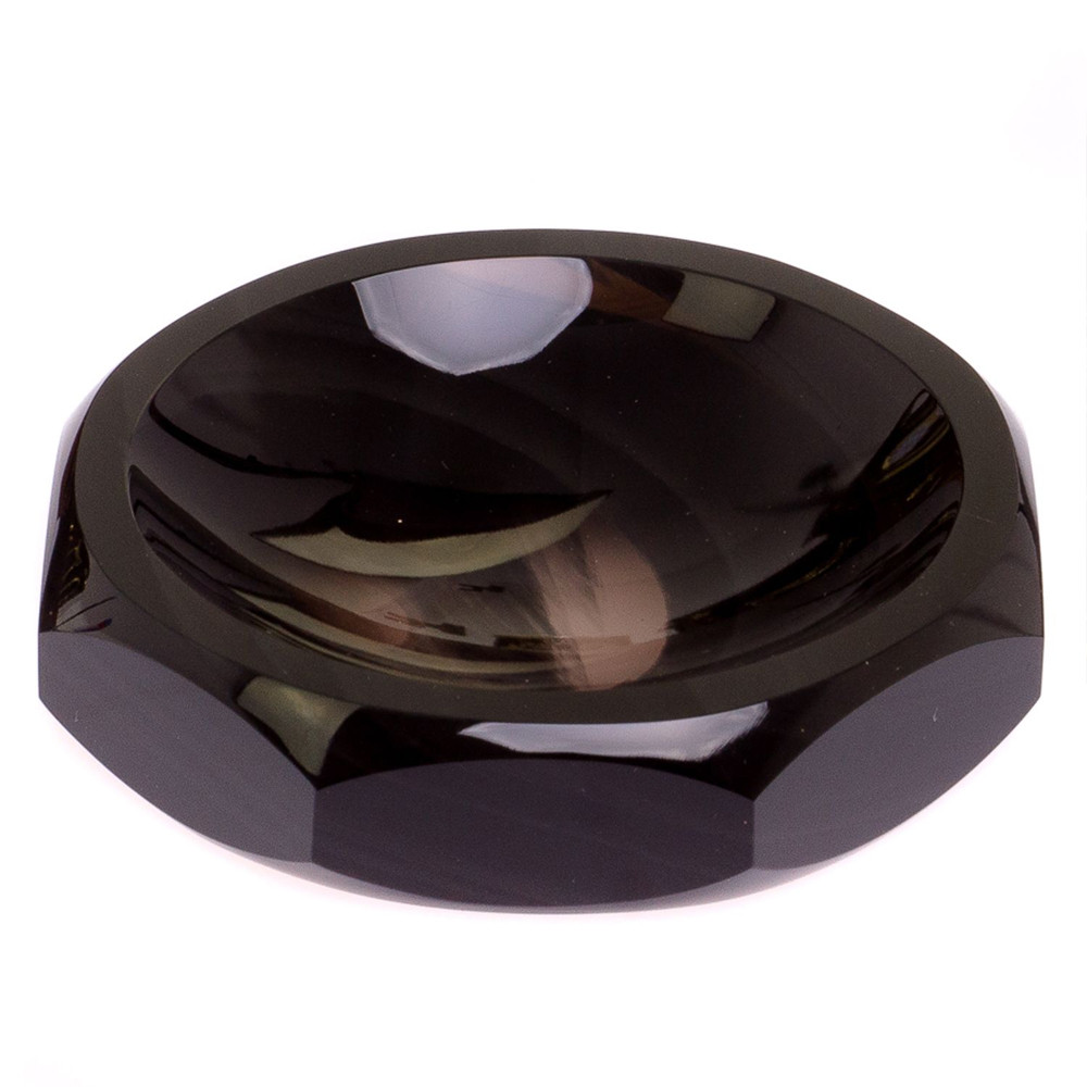 Настольный письменный набор с часами из природного камня обсидиана Royal Set