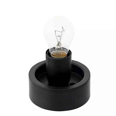 Настольный светильник с янтарным рельефным плафоном Lamp with Frozen Glass Effect