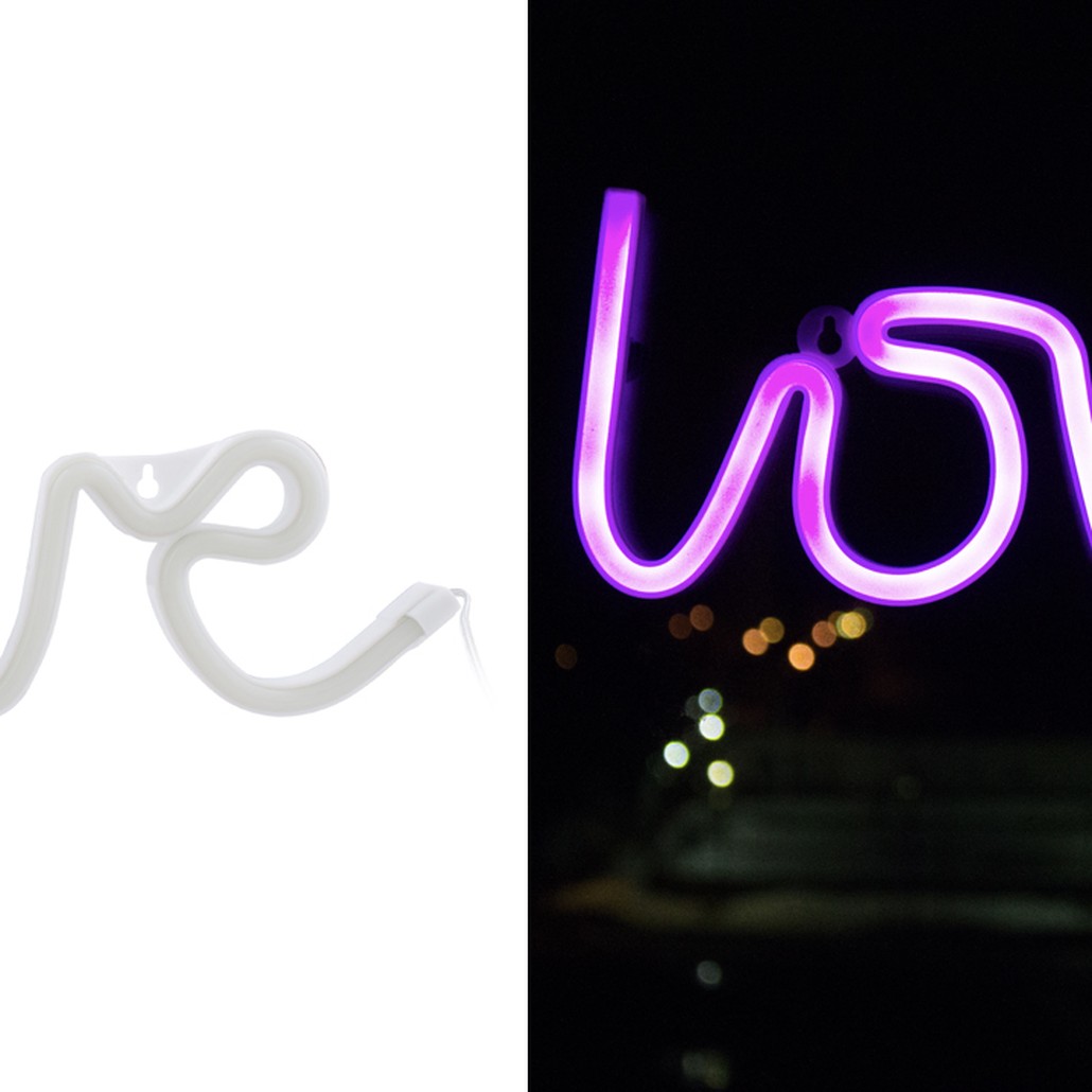 Неоновая лампа LOVE