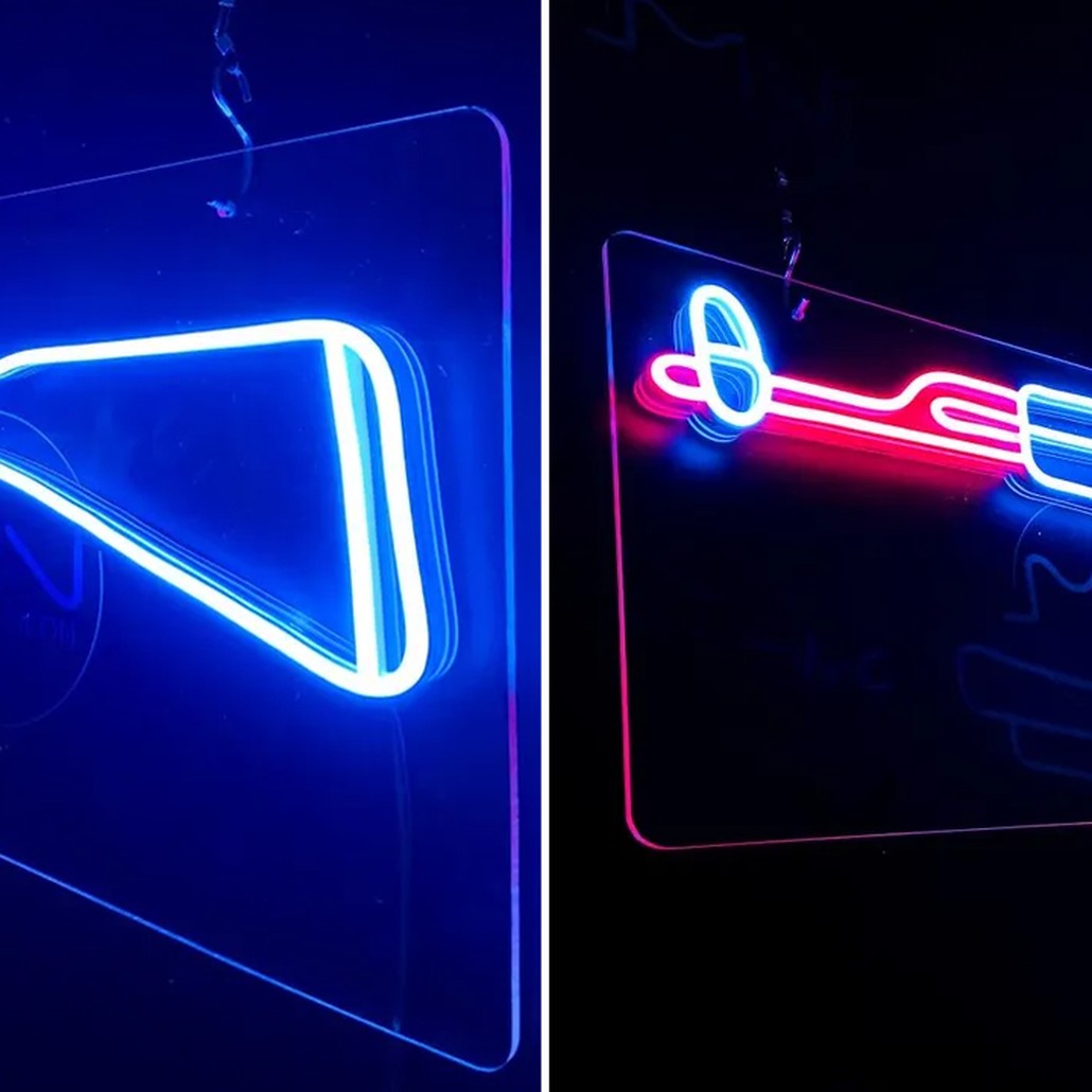Неоновая настенная лампа Machine Gun Neon Wall Lamp