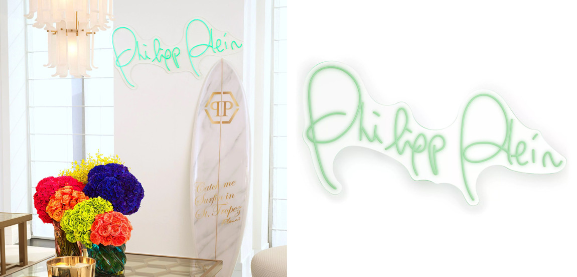 Неоновая настенная лампа Neon Philipp Plein
