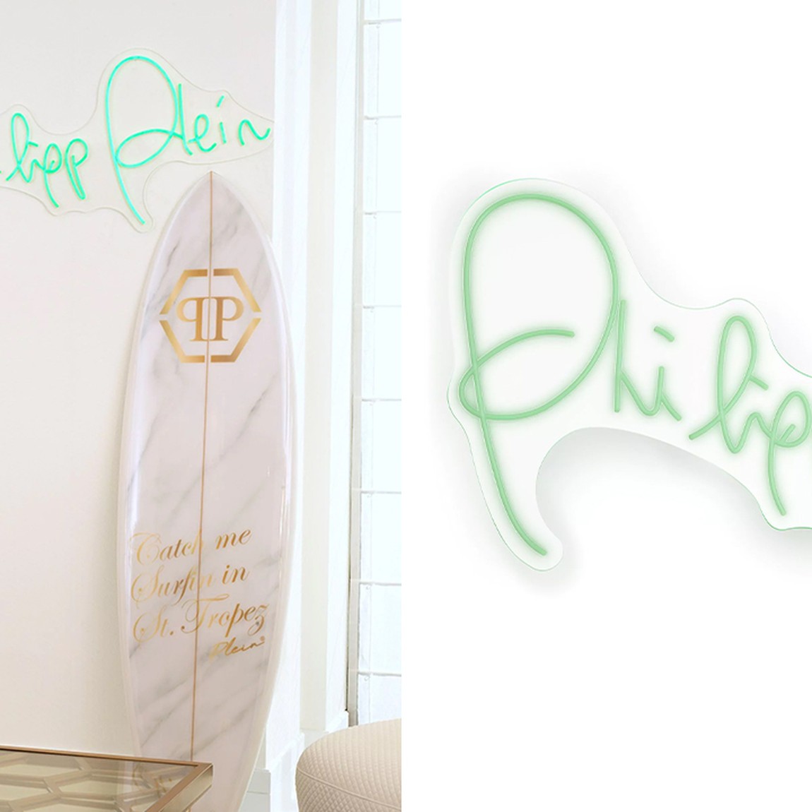 Неоновая настенная лампа Neon Philipp Plein
