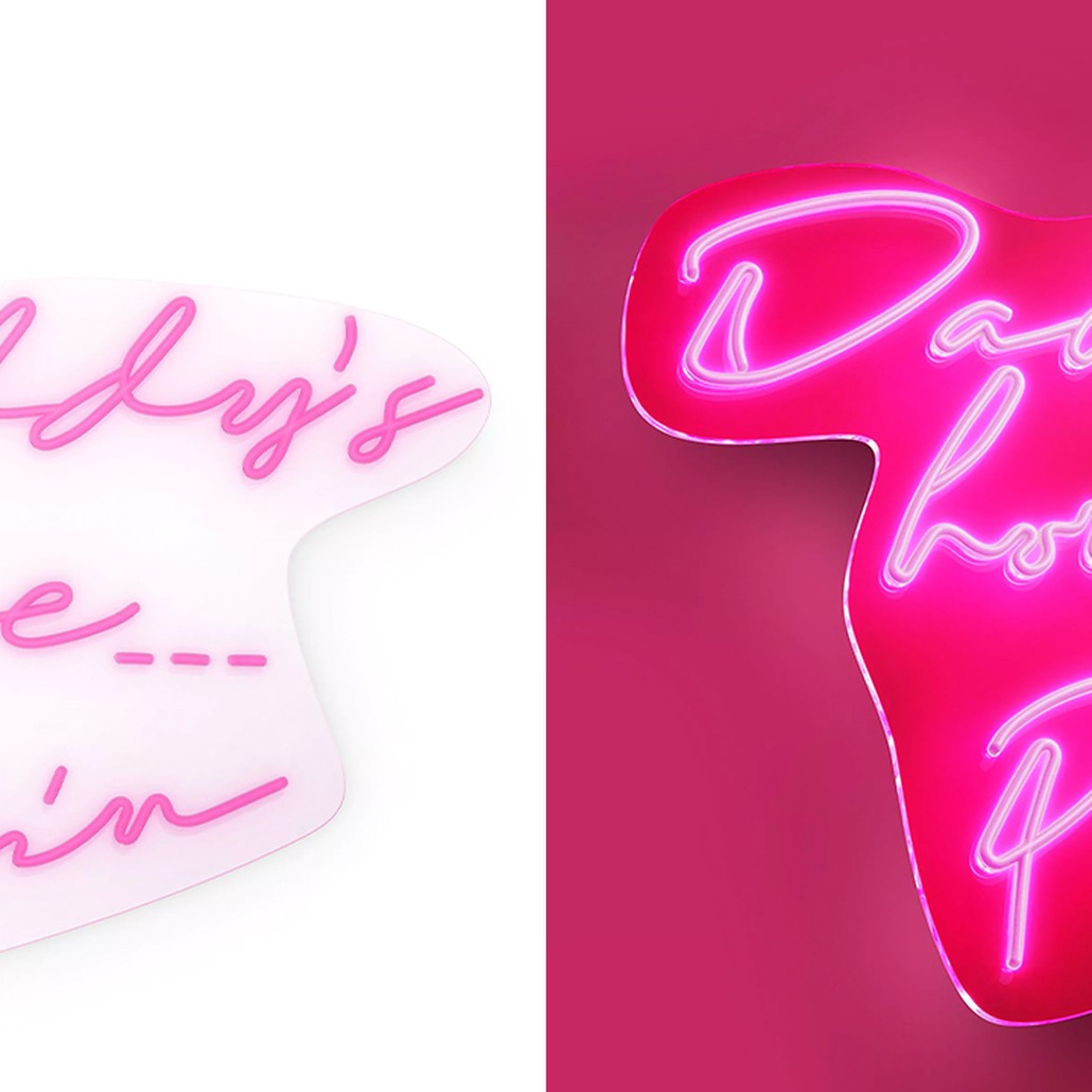 Неоновая настенная лампа Philipp Plein Neon Daddy's Home