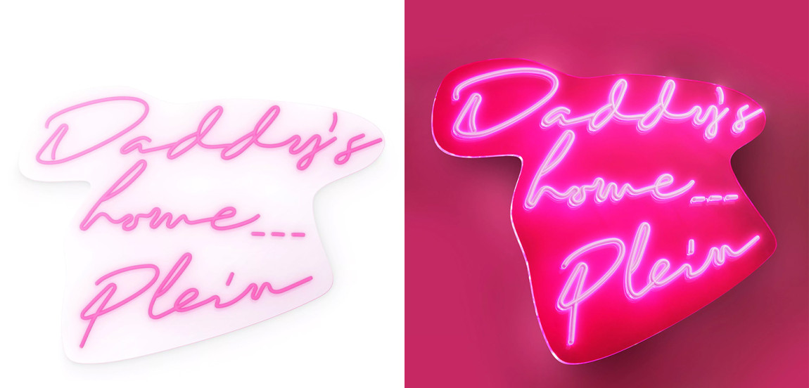 Неоновая настенная лампа Philipp Plein Neon Daddy's Home