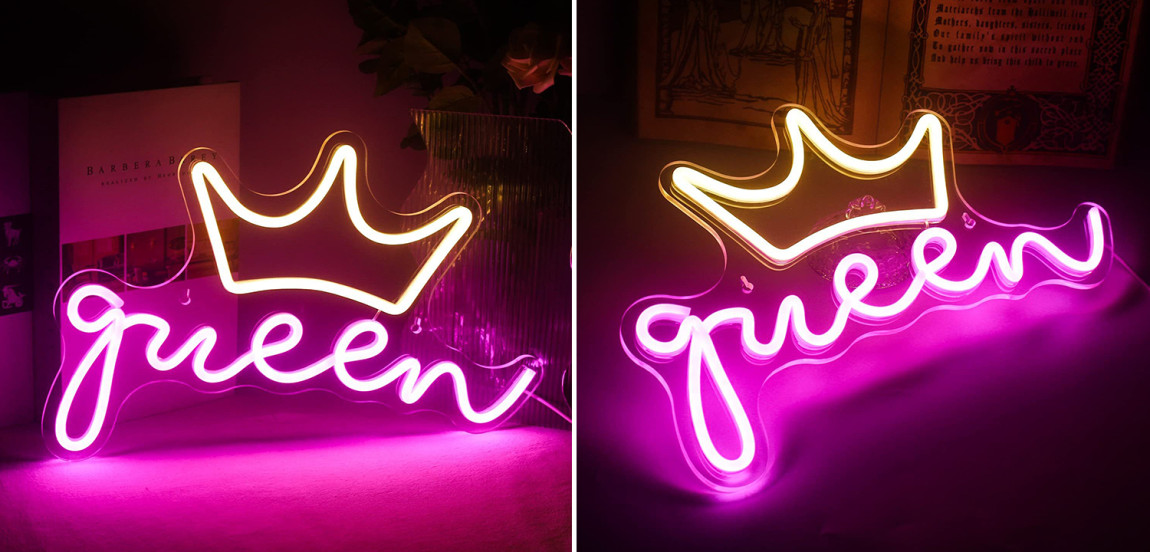 Неоновая настенная лампа Queen Neon Wall Lamp