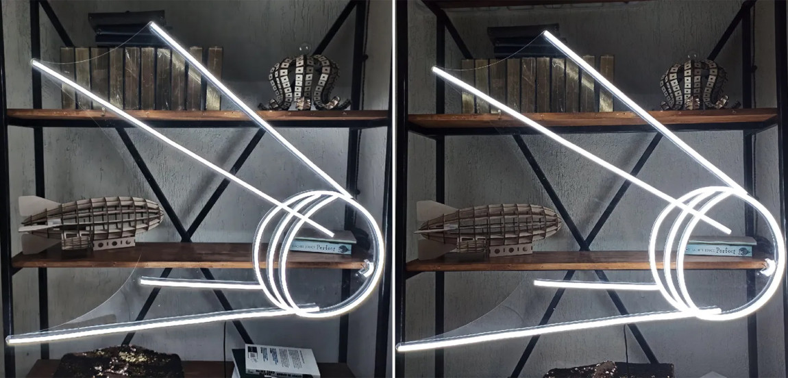 Неоновая настенная лампа Sputnik 1 Spacecraft Neon Wall Lamp
