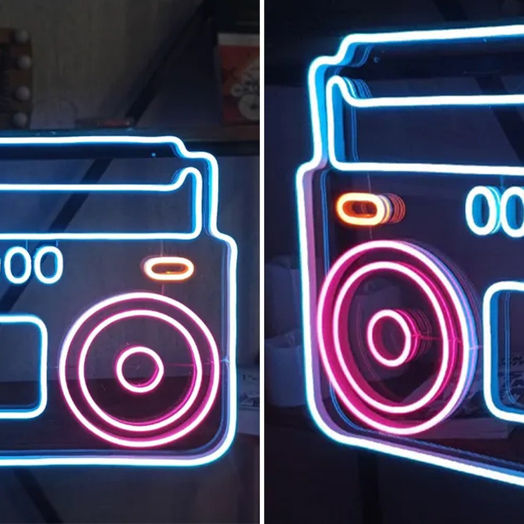 Неоновая настенная лампа Tape Recorder Neon Wall Lamp