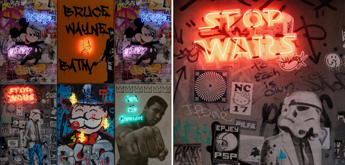 Неоновый постер Звездные Войны Star Wars